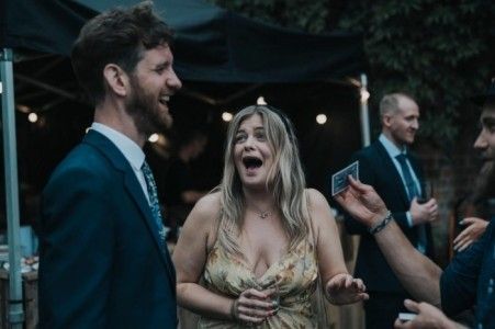 Neon light against a wall